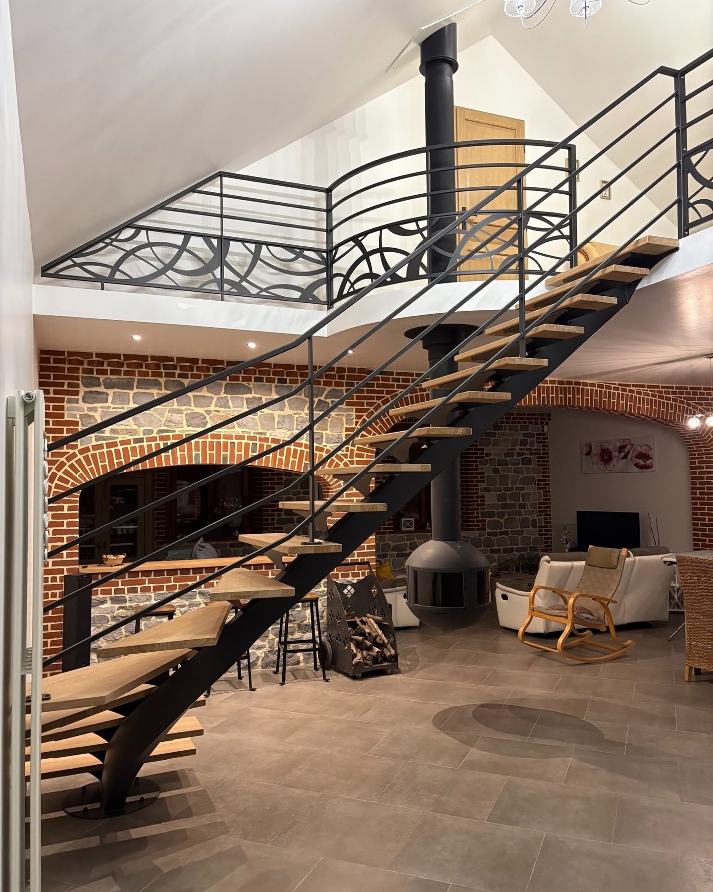 Escalier de loft, réalisation AD Créateur